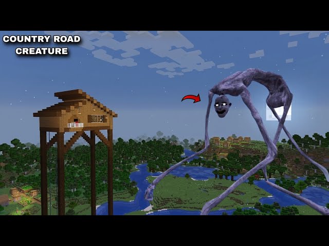 SURVIVING AGAINST COUNTRY ROAD CREATURE ARRIVAL in Minecraft! 😱 | Coffin Meme Gameplay