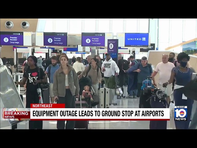 Flights disrupted across US Northeast due to technical problems at key air traffic center