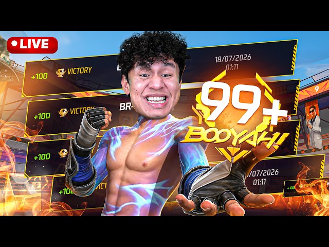 99+ Streak in Br Ranekd Live 😱 Day 1 #freefire #live #tondegamer