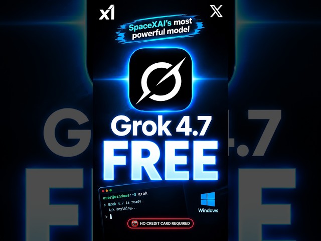 How to Use Grok 4.7 for FREE on Windows #smartphone #ai #spacex #chatgpt #google