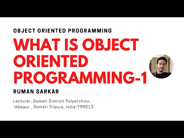 What is Object Oriented Programming-1
