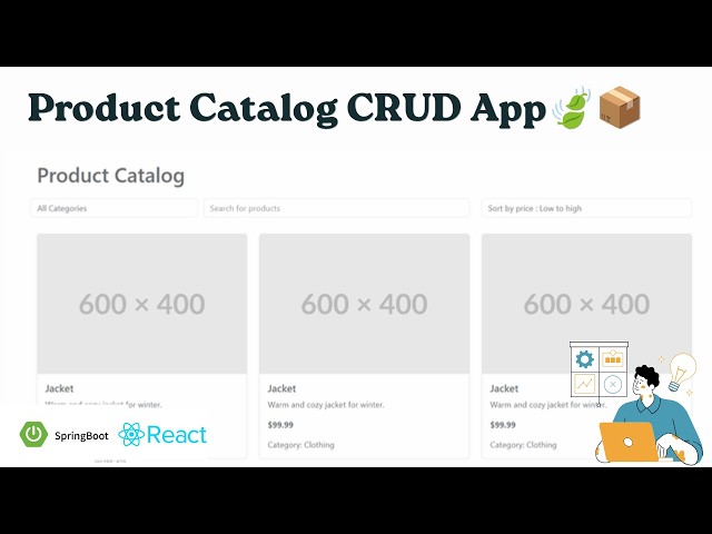Spring Boot REST API Tutorial: Product Catalog CRUD App | MYG CODING