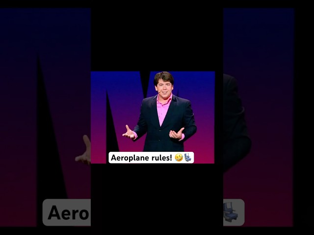 Aeroplane rules! 🤣💺 #michaelmcintyre #standupcomedy