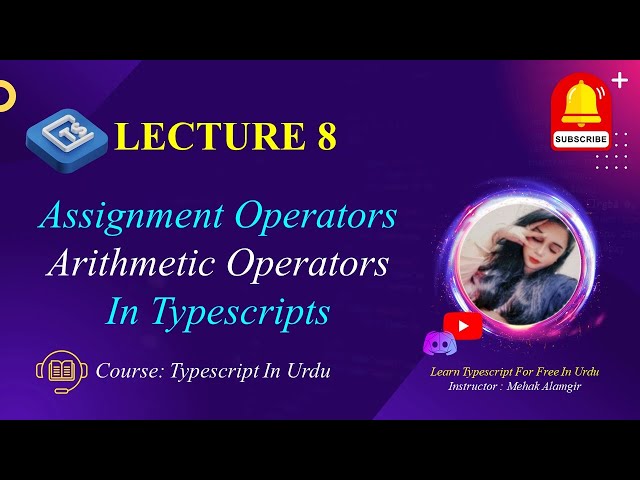 assignment operators in typescript I typescript in urdu | govornor sindh it course