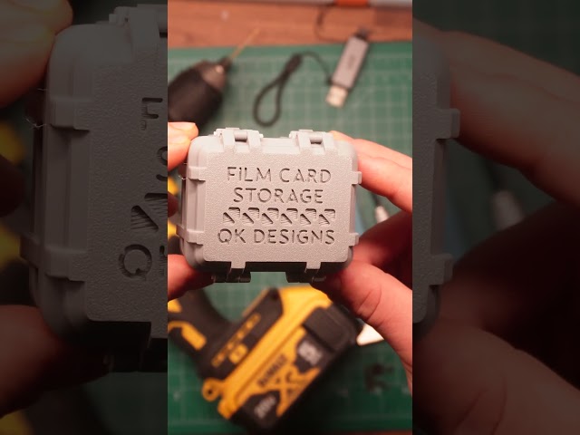 SD Card Case | My First Functional 3D Print | #3dprinting #design #cad #3dart #photography #fyp