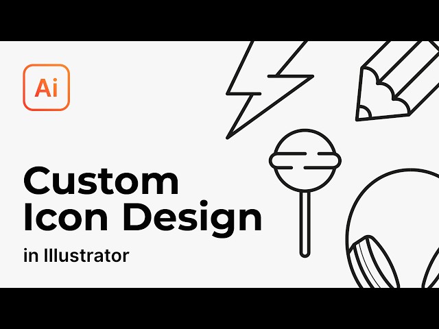 How to design custom icons in Illustrator