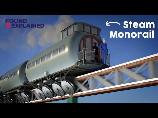 The steam powered monorail that would have changed USA forever...