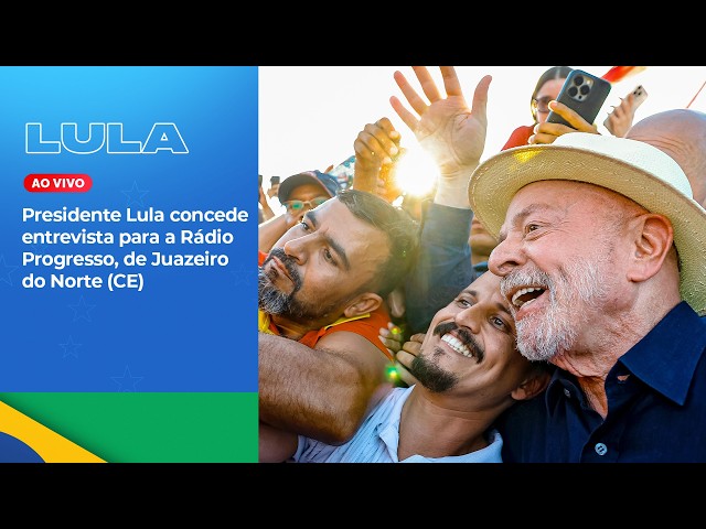 President Lula gives an interview to Rádio Progresso, from Juazeiro do Norte (CE)