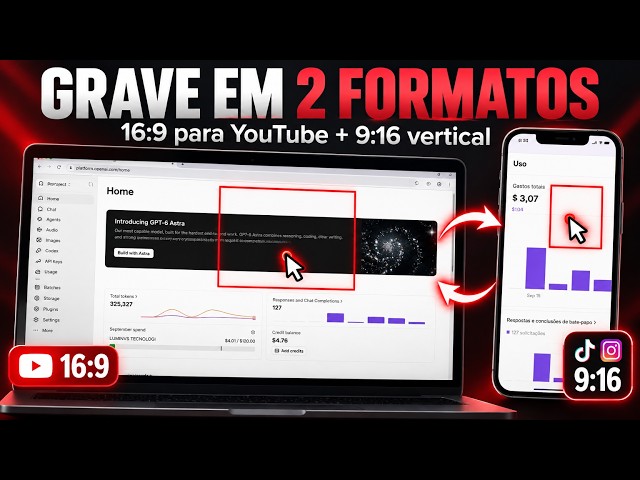 How to record 16:9 and 9:16 videos at the same time