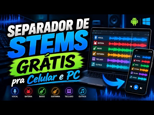 Separador de STEMS GRÁTIS pra Célular e PC