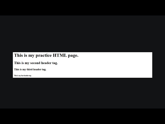 Introduction to Basic HTML - Part 2: Tags, Head & Body, and Headers