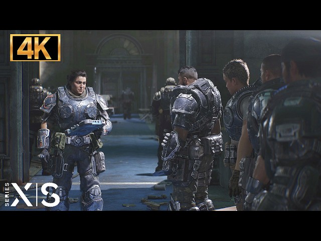 Marcus Joins the COG Scene | Gears of War E-Day | 4K Graphics