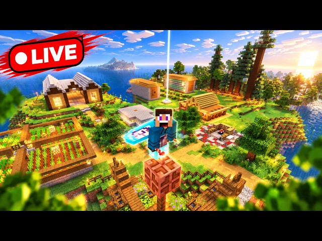 [🔴LIVE] Cari Bahan dulu sebelum Build - Survival EPS 8 #minecraft #jowocraft #mediashareon