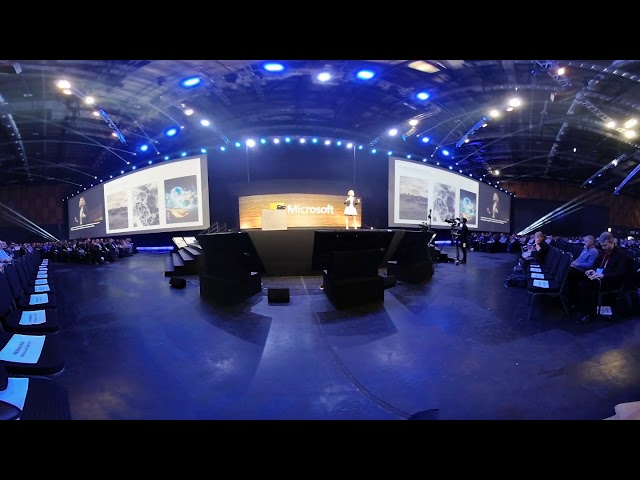 4K 3D 360° VR Microsoft Future Decoded Innovation Keynote  MR AI ML Block Chain DNA Data Storage