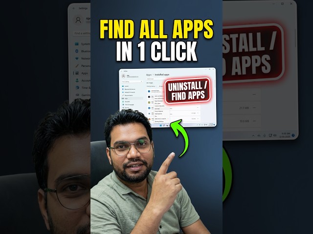 How to Check How Many Apps Are Installed on Your Computer | Windows 10 & 11 Tips 💻 #shorts