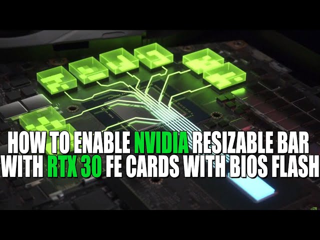 How To Enable Nvidia Resizable Bar With RTX 30 FE Cards With Bios Flash #Shorts