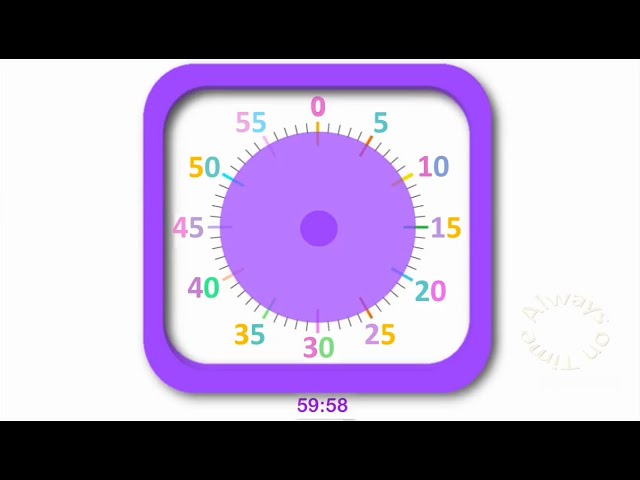 60-minute visual timer
