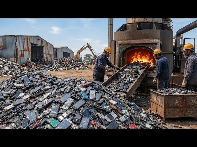 Wow 😲! Extracting Pure 24k Gold from Old Mobile Phones | Incredible Factory Recycling process 