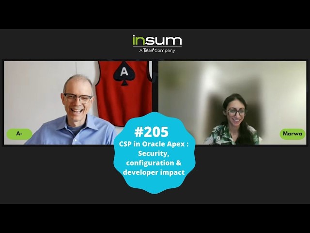 APEX Instant Tips # 205 -  CSP in Oracle Apex : Security, configuration and developer impact