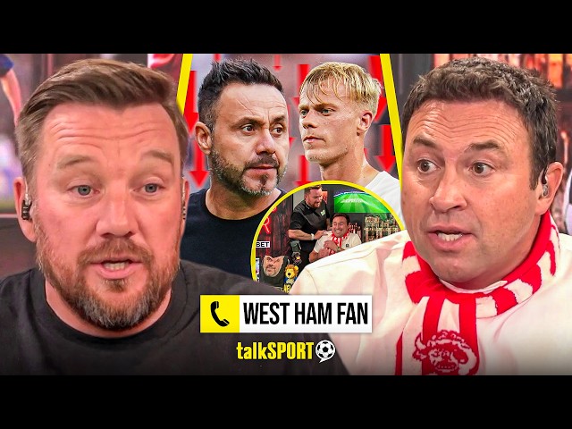Jamie O'Hara's HEATED CLASH with Jason Cundy & West Ham fan for MOCKING Spurs as he STORMS OUT!
