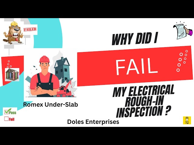 Failed electrical rough-in inspection. Know the code! SUBSCRIBE! #inspector #electrical
