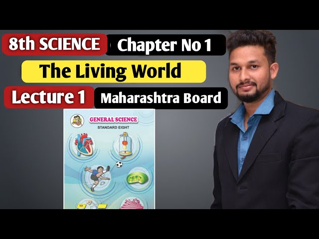 8th Science | Chapter 1| Living World & Classification of microbes| Lecture 1| Maharashtra Board |
