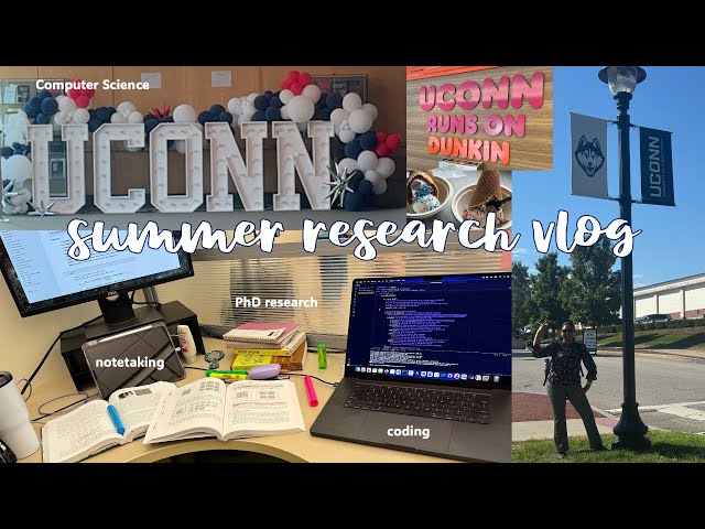 A Week in the Life of a CS PhD Student | summer research, coding, & notetaking