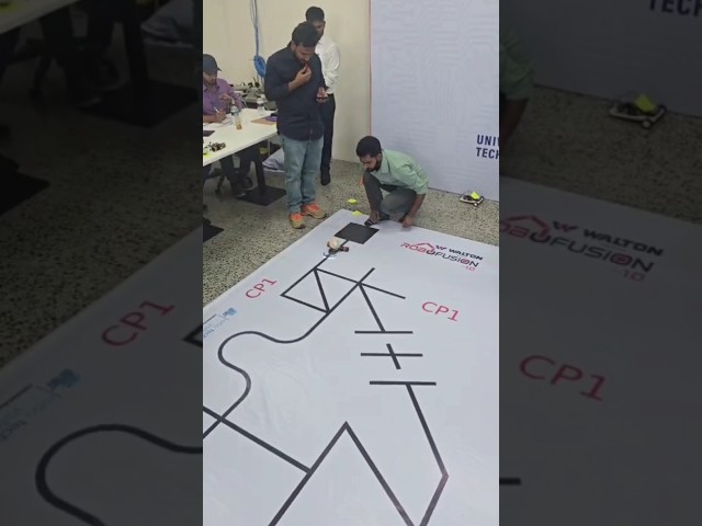Fast Line Follower Robot Competition in Bangladesh #linefollowerrobot #fastlfr #lfrcompetition
