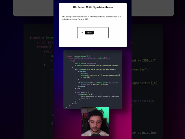 🎨 Tailwind Trick: Parent Child Inheritance #tailwindcss #react #tech