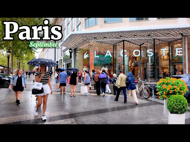 1 September 2026⎮ Paris Walking Tour 4K HDR | Paris, France | City Walk ☔️