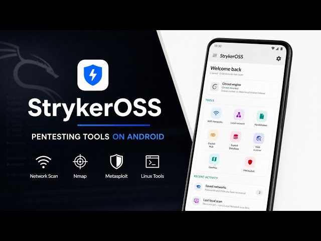 StrykerOSS: Turn Your Android Phone Into a Pentesting Machine! | Nmap, Metasploit & More