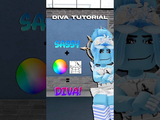 DIVA TUTORIAL! 💅💋 #roblox #mm2