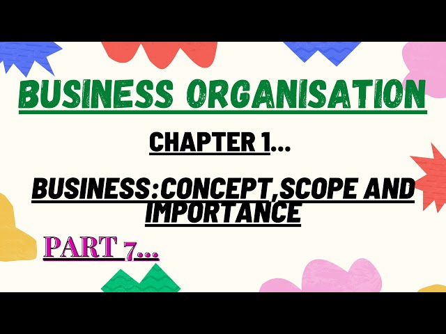 B.com/sem.1/Business Organisation/Chapter 1/part 7 /#unit1 #BOM #B.COM1styear Tfh#Tuitionfromhome