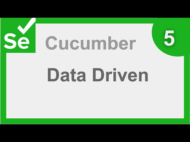 Selenium Cucumber Java BDD Framework 5 - Parameterization & Data Driven Testing
