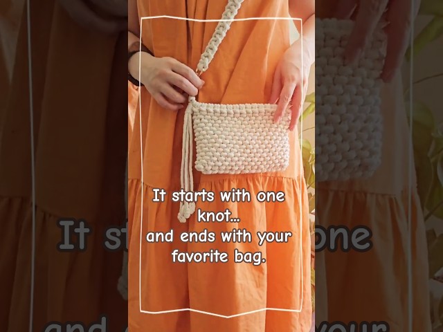 Full Tutorial on My Channel #macrame #macrametutorial #diy #handmade  #diybag #bag