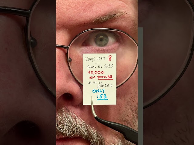 8 days remaining. Only 153 subscribers away from this year’s goal of 40k #Shorts #Makers