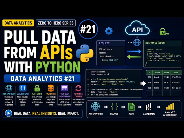 Pull Data from APIs with Python | Data Analytics #21
