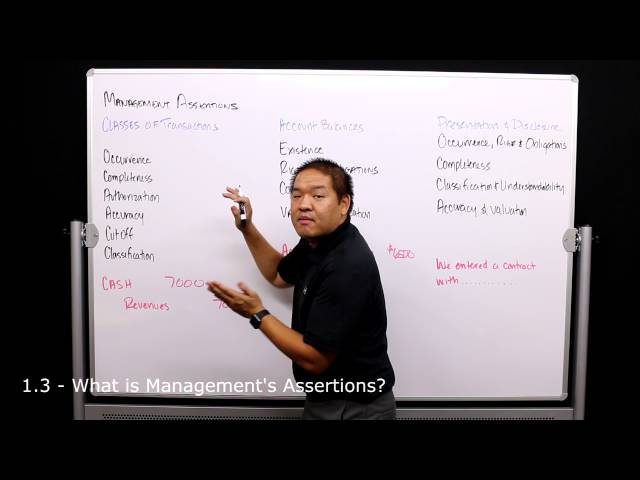 1.3   - What are Management's Assertions? - An Overview of Auditing for Auditors