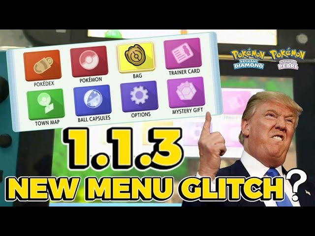 NEW MENU GLITCH? {ver. 1.1.3} Pokemon bdsp | Nintendo YouTuber