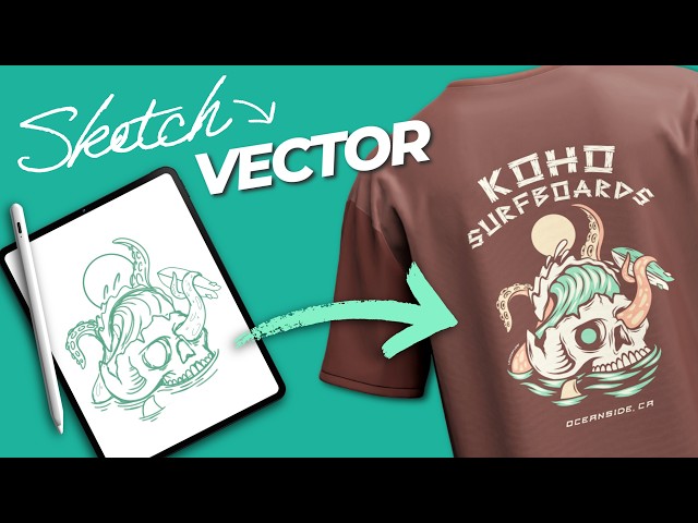 Let's create some T-shirt designs for a client, step by step (process, files, everything)