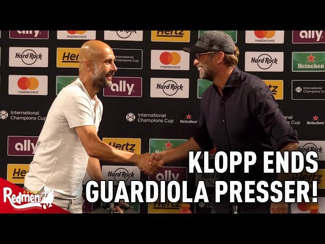 Hilarious Moment Klopp Interrupts Guardiola Press Conference!