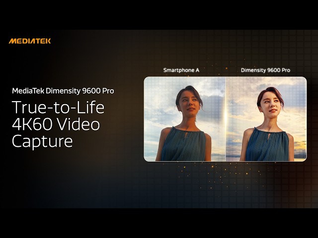 MediaTek Dimensity 9600 Pro - True-to-Life 4K60 Video Capture