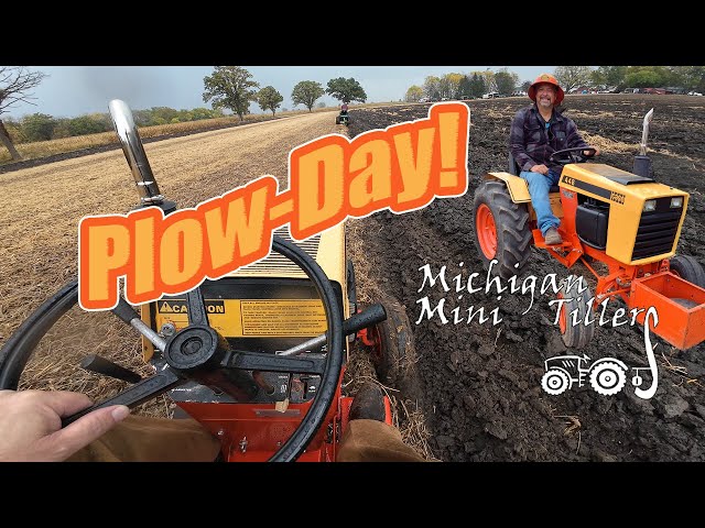 Garden Tractor PLOW DAY! | Turning Dirt with the Michigan Mini Tillers