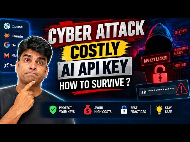 Cyber Attack AI API Key HACKED! HUGE Bill | How to Stay Safe | Cloud Developer