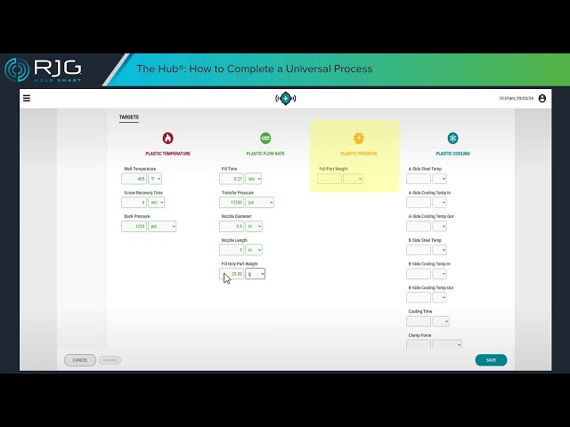 The Hub®: How to Complete a Universal Process | RJG Tutorial