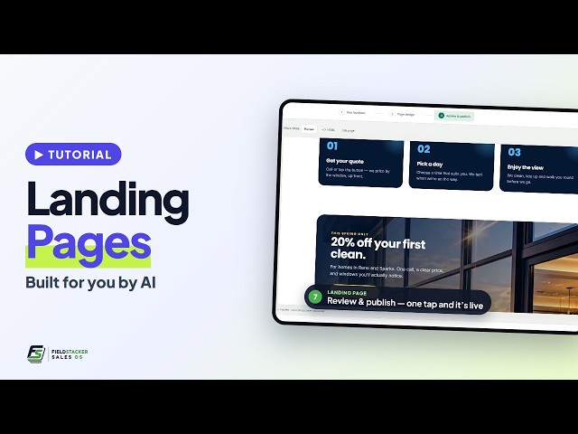 Build a Landing Page for Your Offer with AI — No Website Needed | FieldStacker