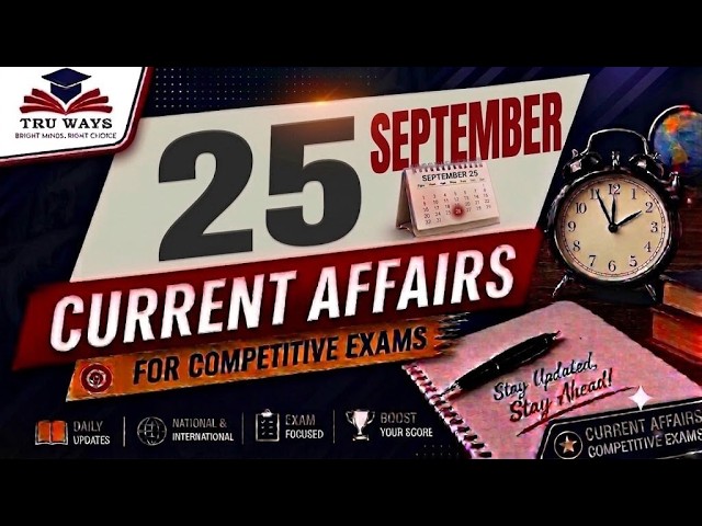 Daily Current Affairs (25  September 2026)