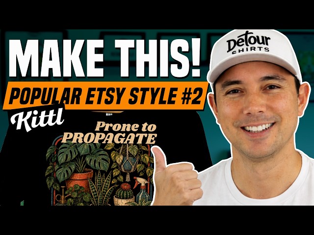 Popular Etsy Vintage TShirt Kittl Tutorial! Prompts Included