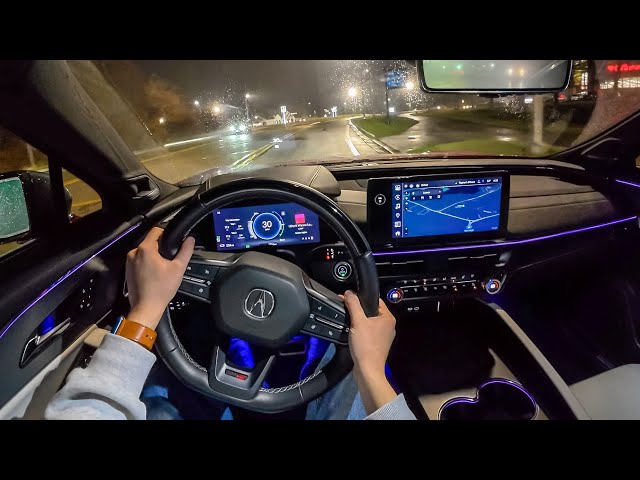 2024 Acura ZDX Type S - POV Night Drive (Binaural Audio)