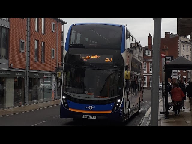 E400MMC SN66 YYJ 10878 'Active 8' on route 85 to Andover
